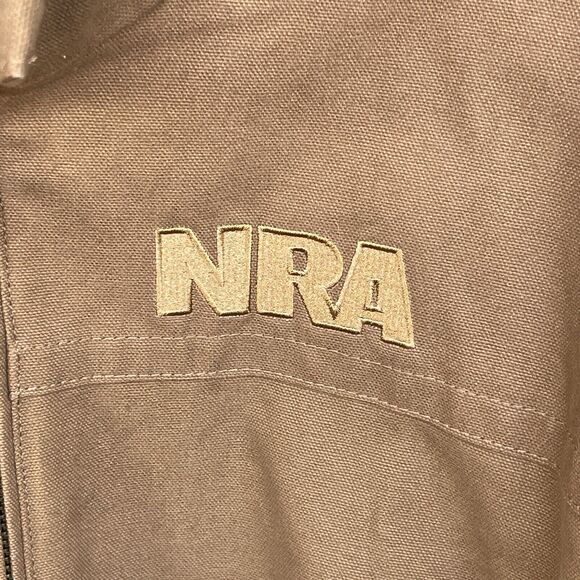 Burks Bay Mens Jacket Extra Large XL Brown Full Zip NRA Plaid Lined Workwear - Picture 4 of 14